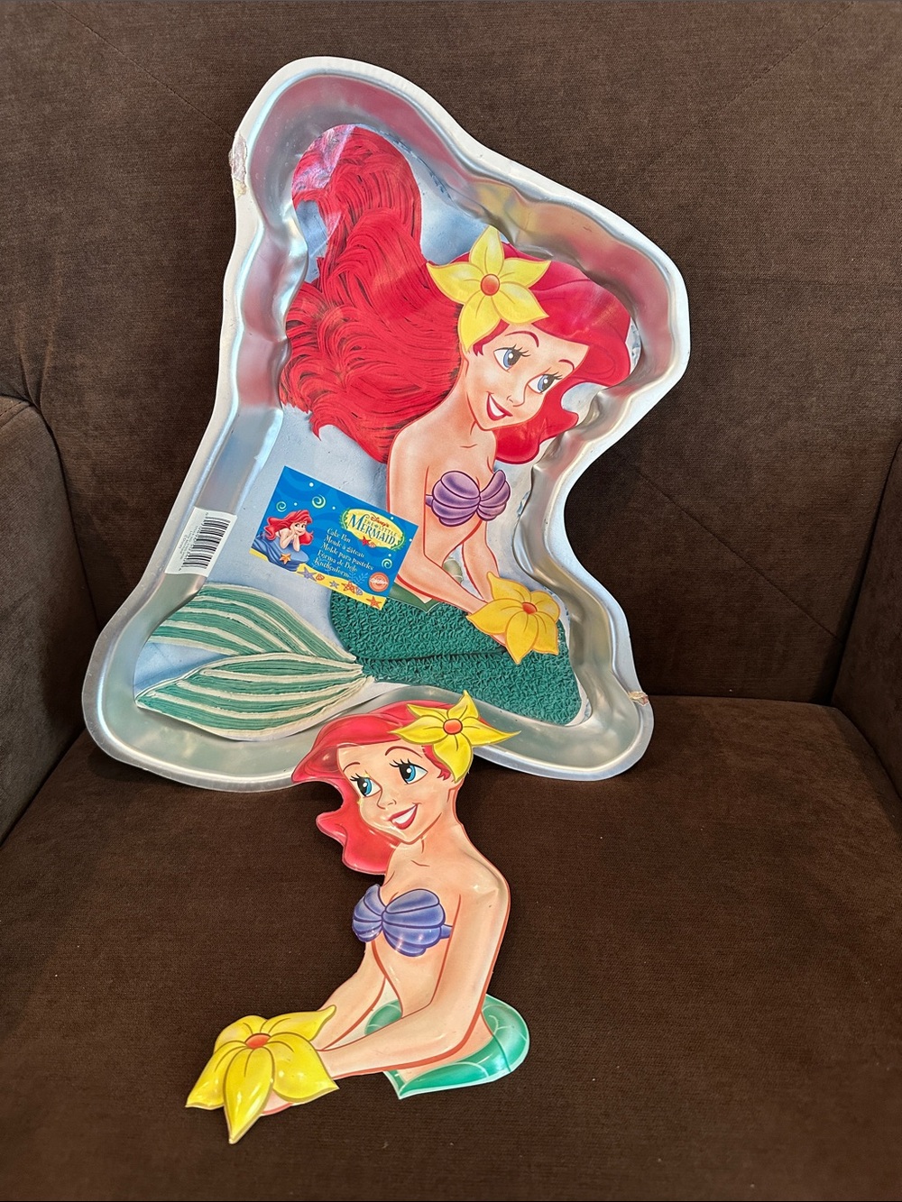 Wilton Disney The Little Mermaid Ariel Cake Pan - with insert VINTAGE LIKE NEW